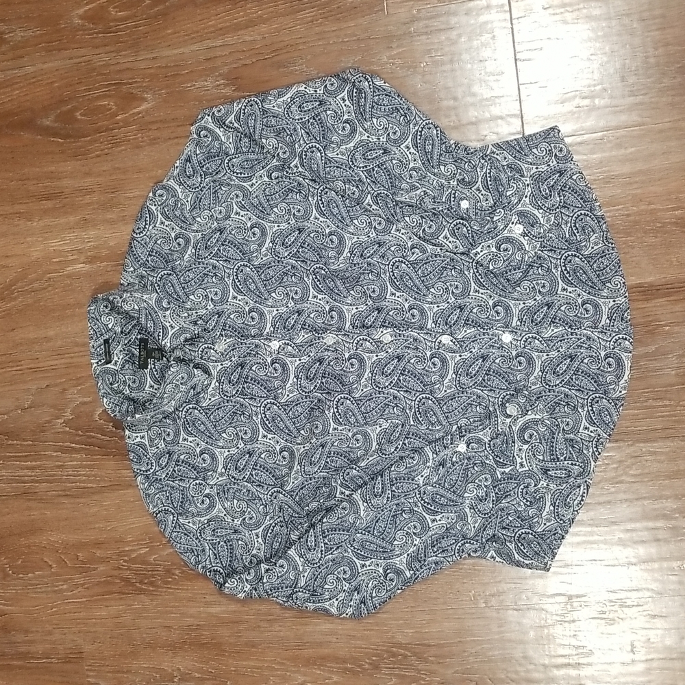 (12P) Talbots Winkle Resistant Paisley Print Office Business Casual Academia
